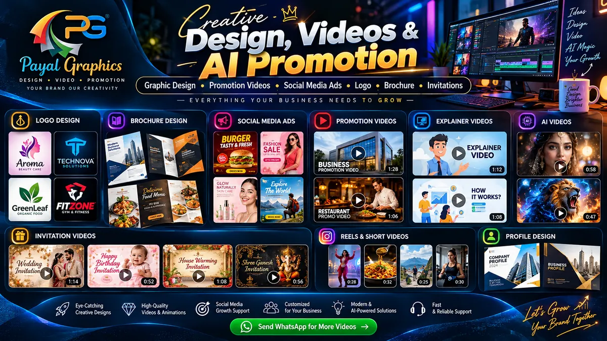 Promotional video, AI ads, explainer videos and design previews
