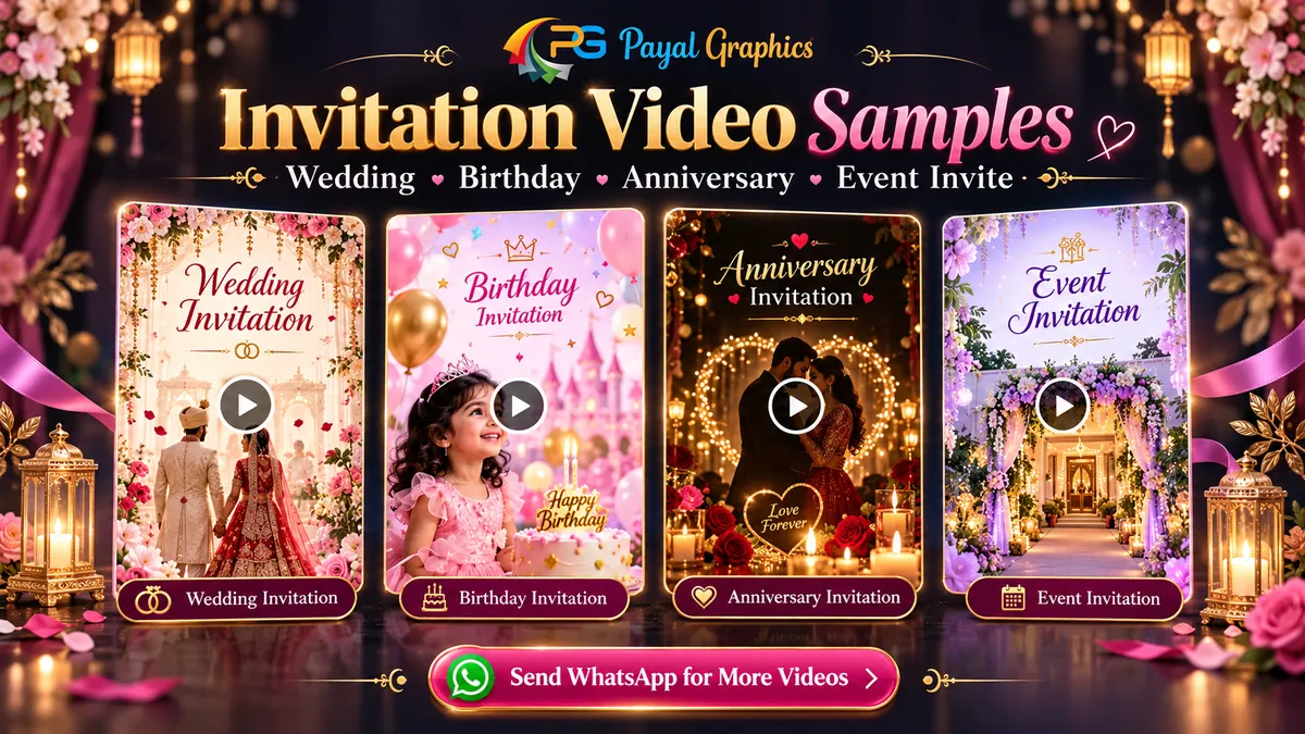 Wedding, anniversary, birthday, event and reels video samples