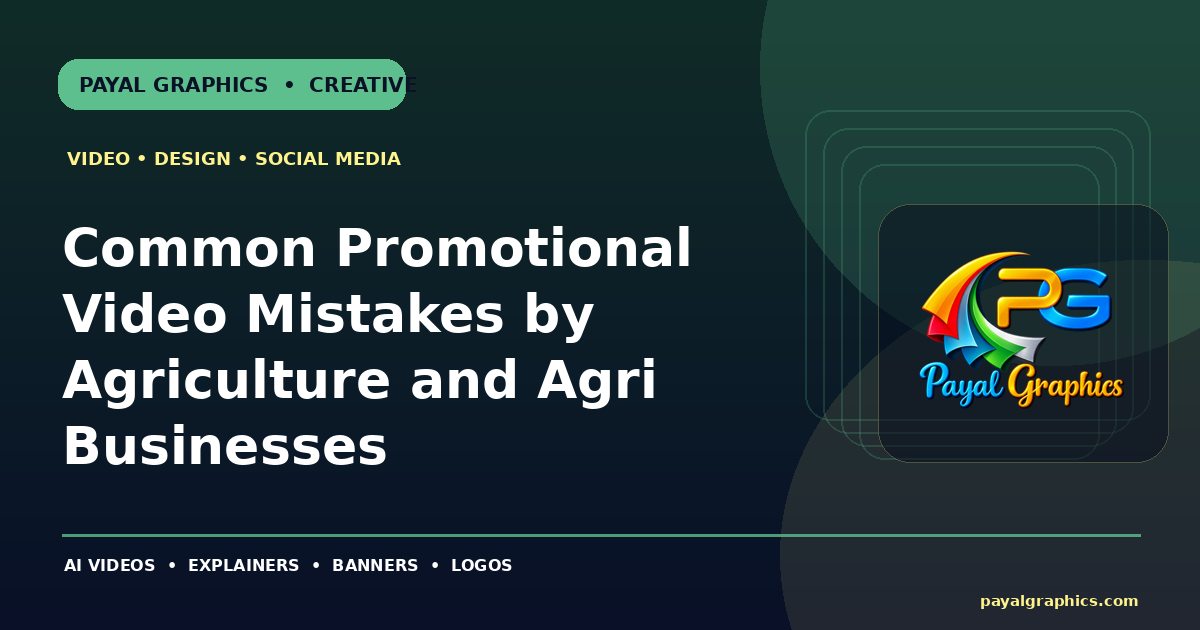 Common Promotional Video Mistakes by Agriculture and Agri Businesses blog preview