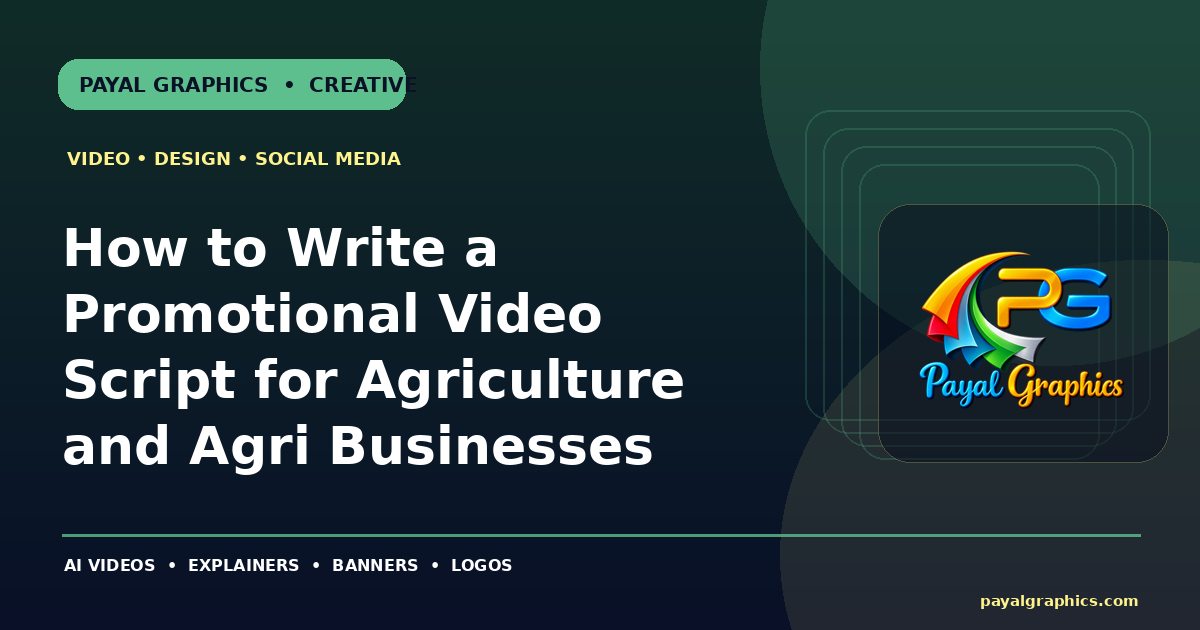 How to Write a Promotional Video Script for Agriculture and Agri Businesses blog preview