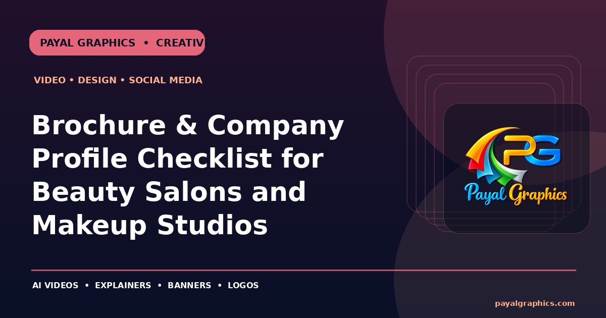Brochure & Company Profile Checklist for Beauty Salons and Makeup Studios blog preview