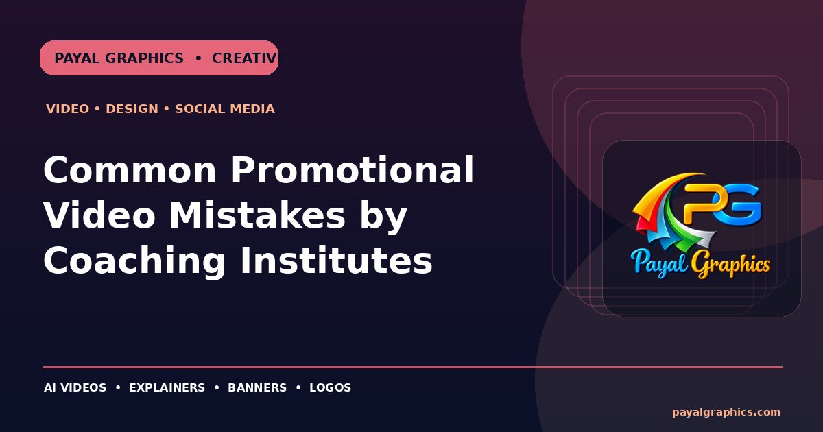 Common Promotional Video Mistakes by Coaching Institutes blog preview