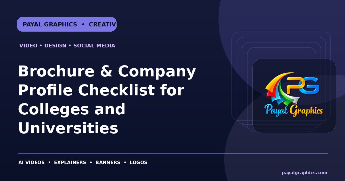 Brochure & Company Profile Checklist for Colleges and Universities blog preview