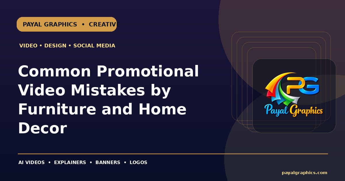Common Promotional Video Mistakes by Furniture and Home Decor blog preview