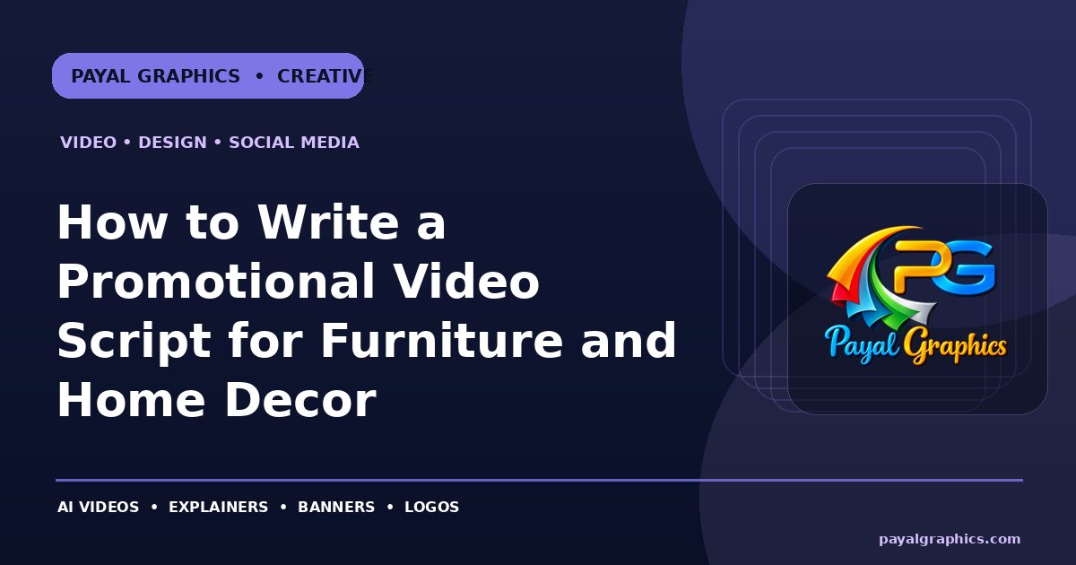 How to Write a Promotional Video Script for Furniture and Home Decor blog preview