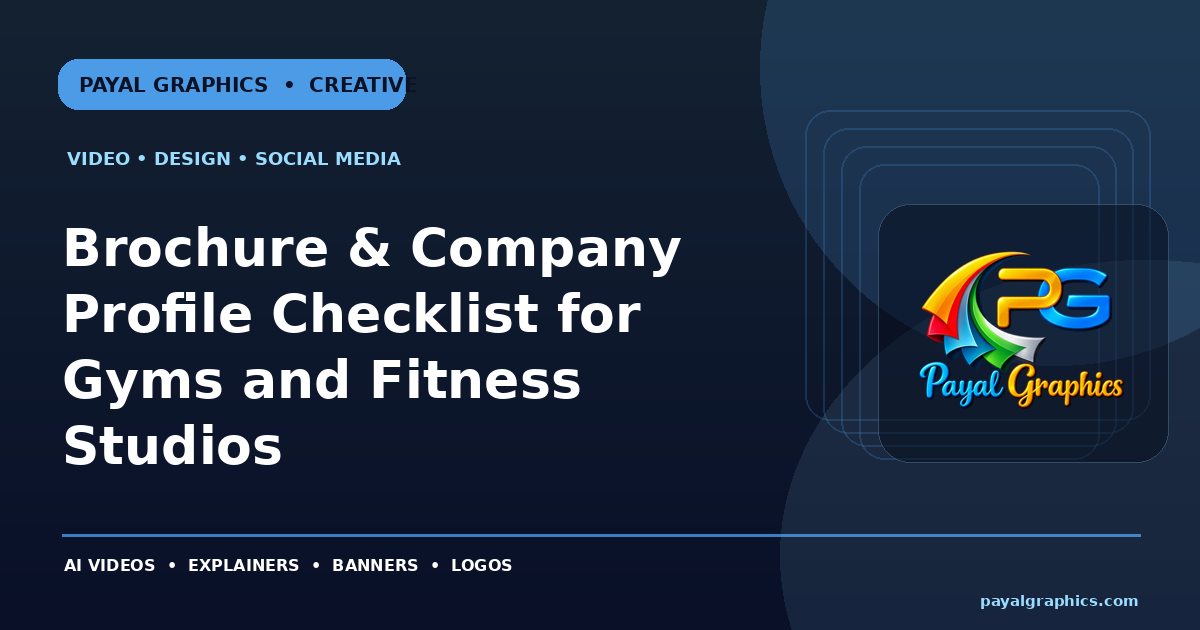 Brochure & Company Profile Checklist for Gyms and Fitness Studios blog preview