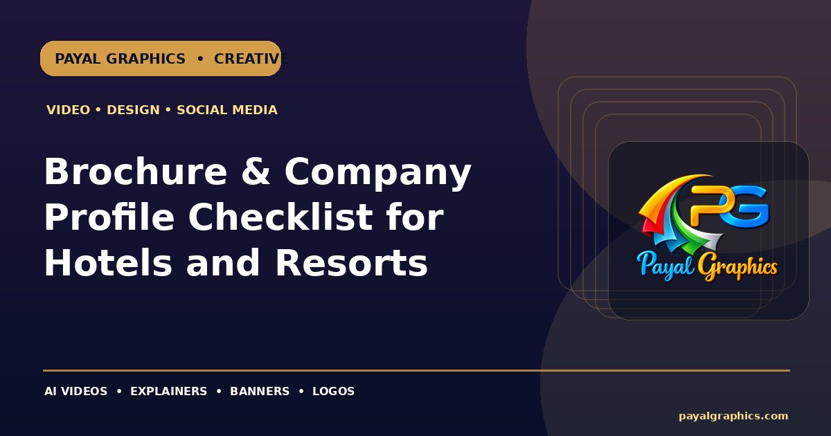 Brochure & Company Profile Checklist for Hotels and Resorts blog preview