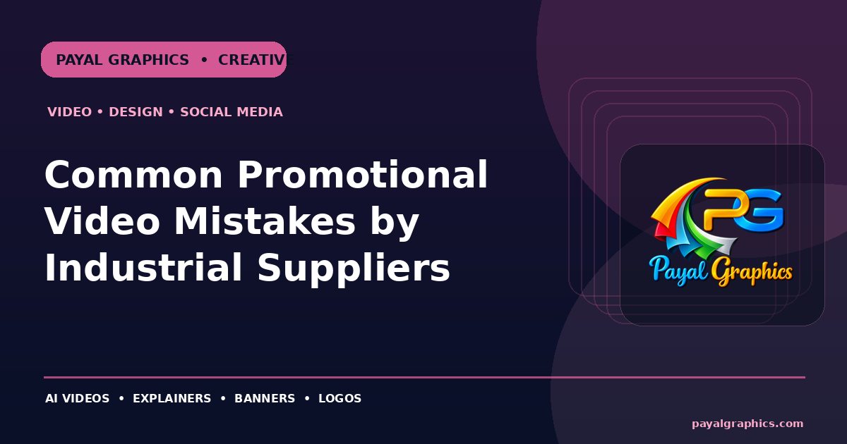 Common Promotional Video Mistakes by Industrial Suppliers blog preview