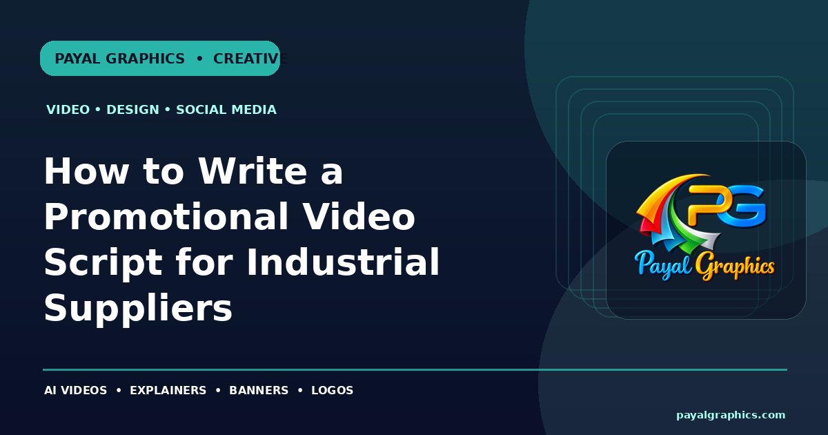 How to Write a Promotional Video Script for Industrial Suppliers blog preview