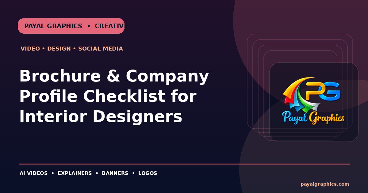 Brochure & Company Profile Checklist for Interior Designers blog preview