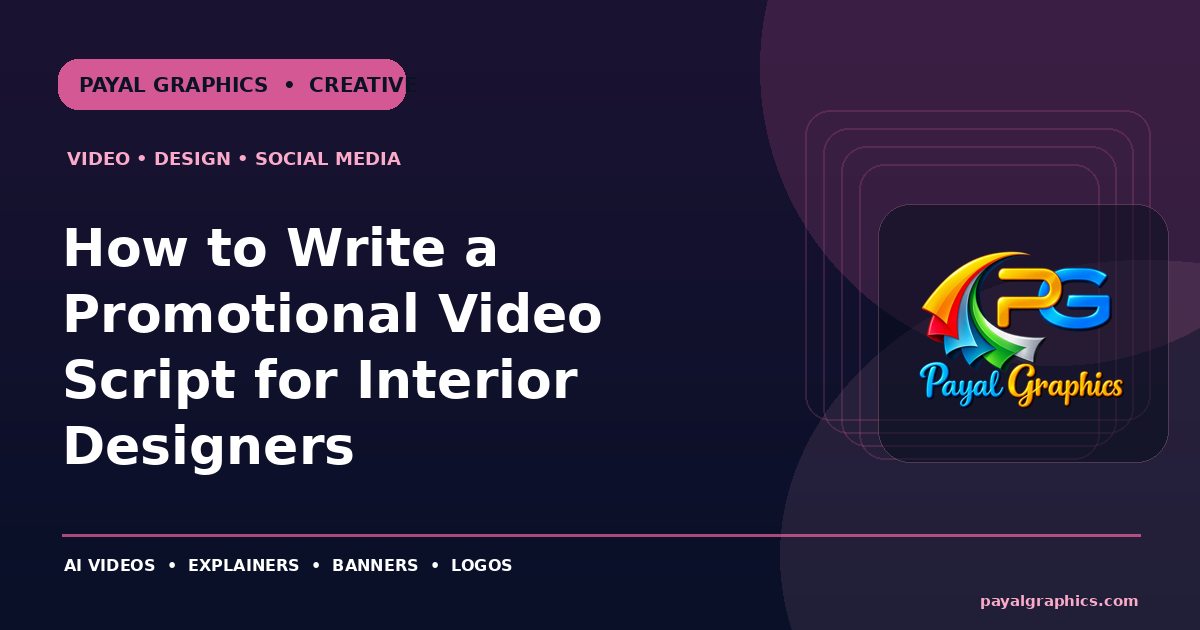How to Write a Promotional Video Script for Interior Designers blog preview