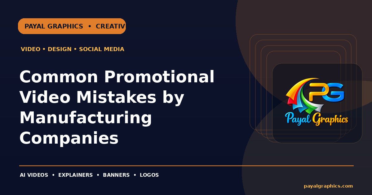 Common Promotional Video Mistakes by Manufacturing Companies blog preview