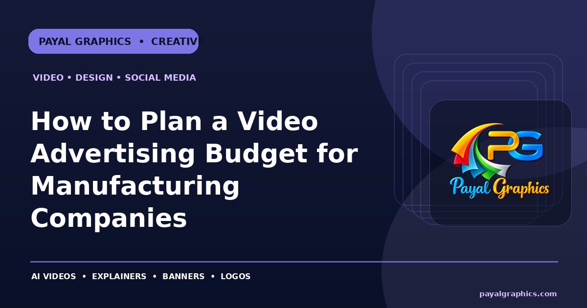 How to Plan a Video Advertising Budget for Manufacturing Companies blog preview