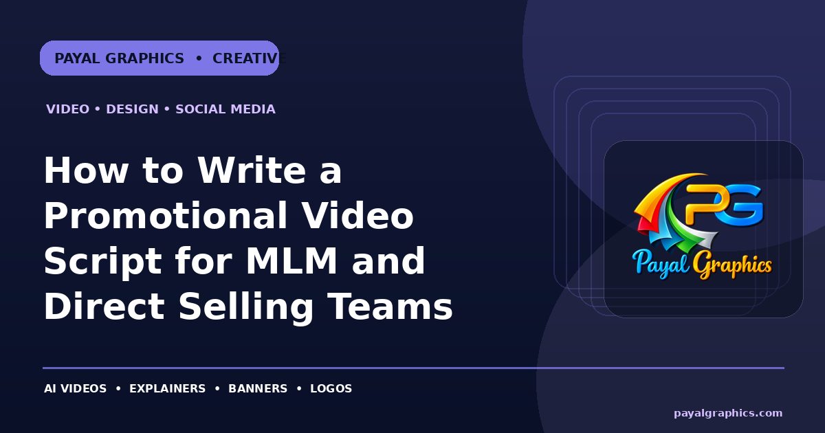 How to Write a Promotional Video Script for MLM and Direct Selling Teams blog preview