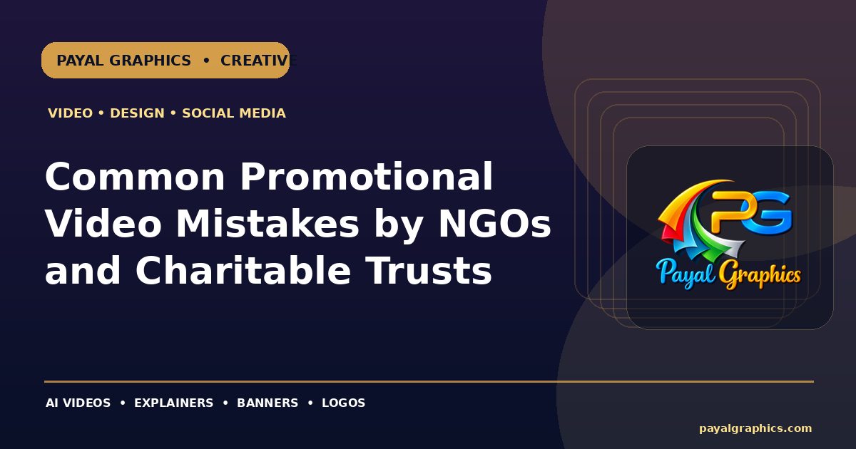 Common Promotional Video Mistakes by NGOs and Charitable Trusts blog preview