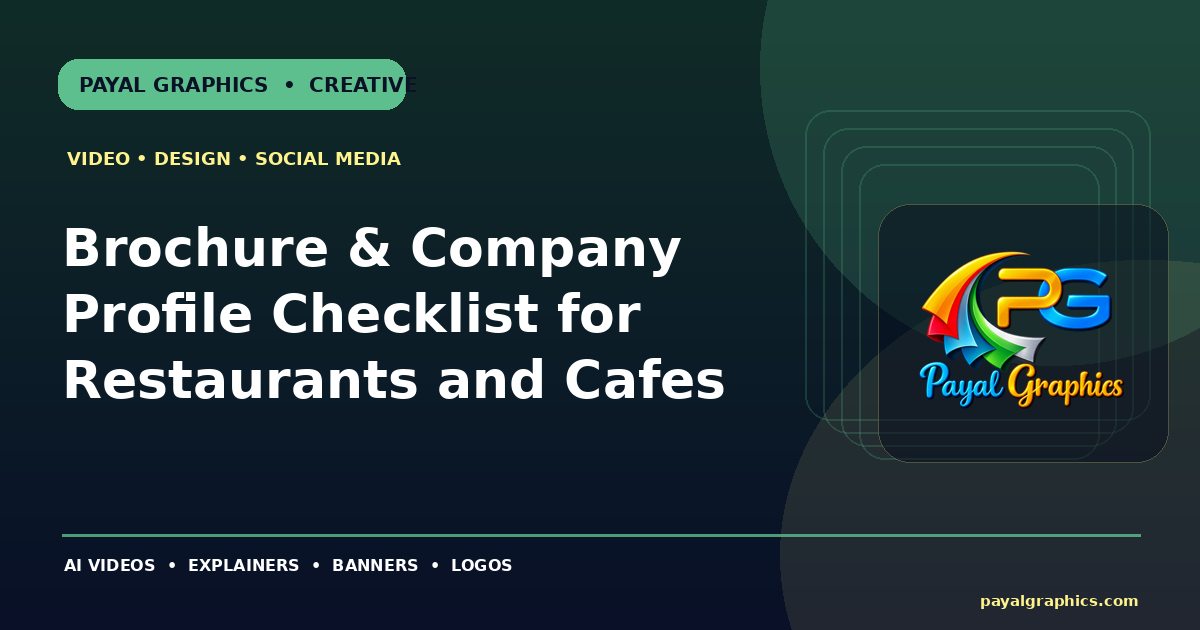 Brochure & Company Profile Checklist for Restaurants and Cafes blog preview