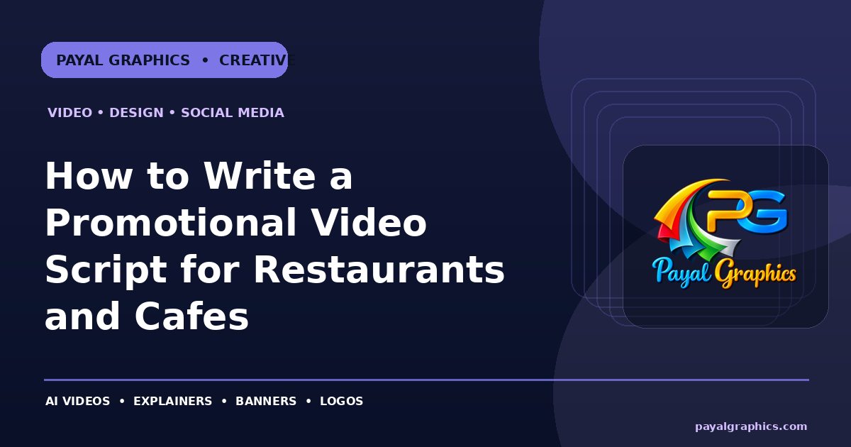 How to Write a Promotional Video Script for Restaurants and Cafes blog preview