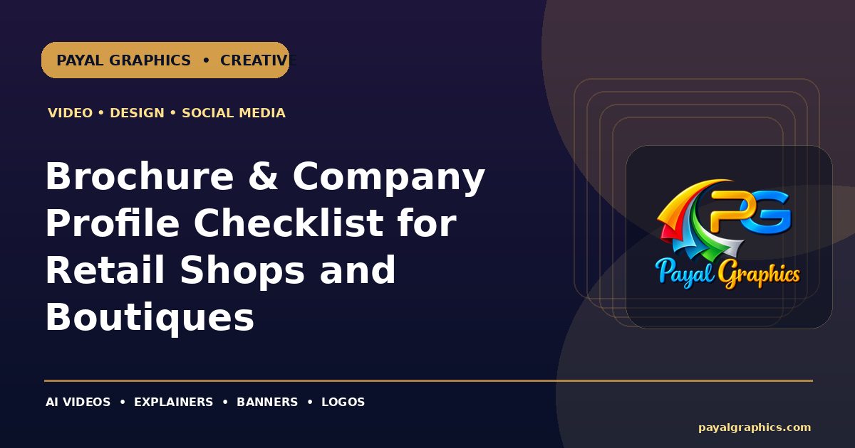 Brochure & Company Profile Checklist for Retail Shops and Boutiques blog preview
