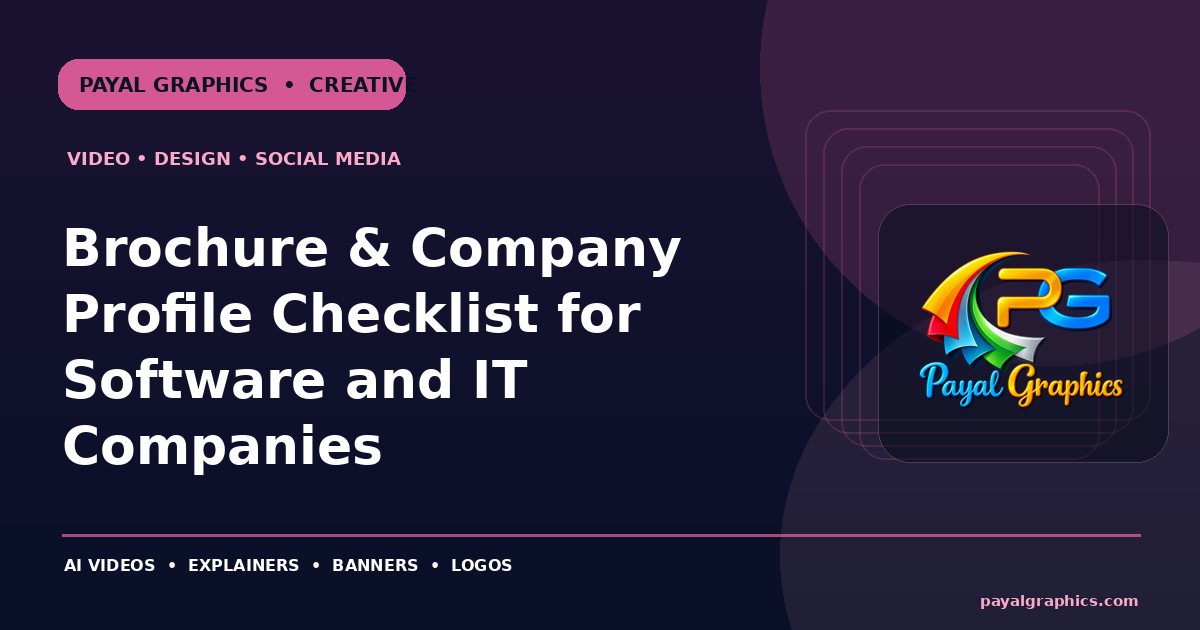 Brochure & Company Profile Checklist for Software and IT Companies blog preview