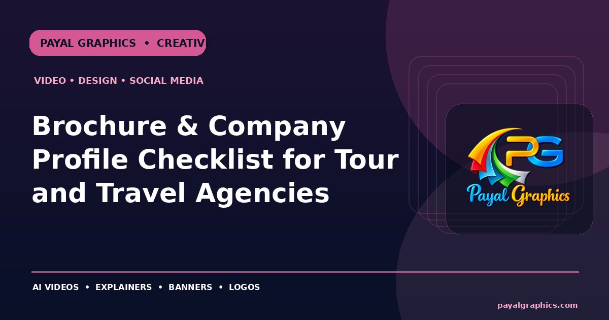 Brochure & Company Profile Checklist for Tour and Travel Agencies blog preview