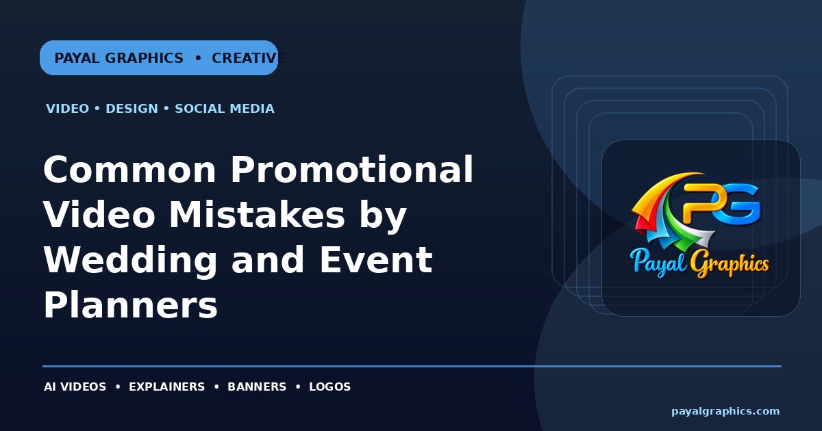Common Promotional Video Mistakes by Wedding and Event Planners blog preview