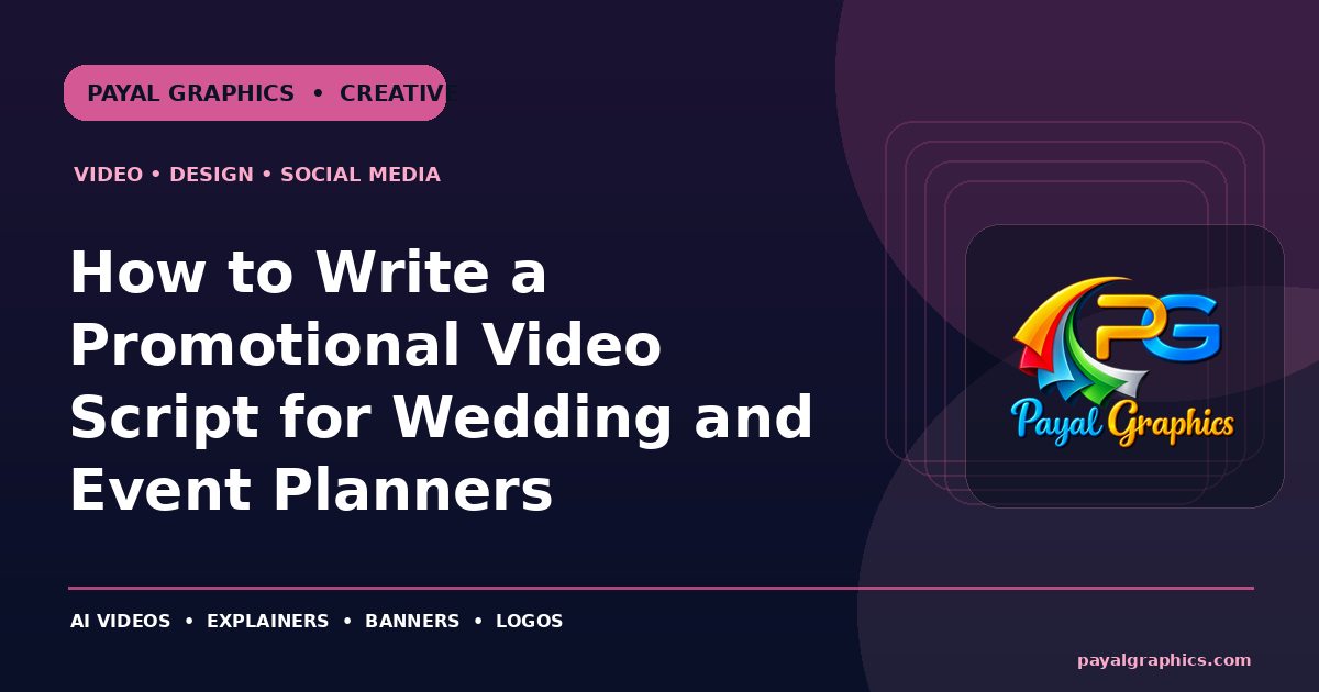 How to Write a Promotional Video Script for Wedding and Event Planners blog preview