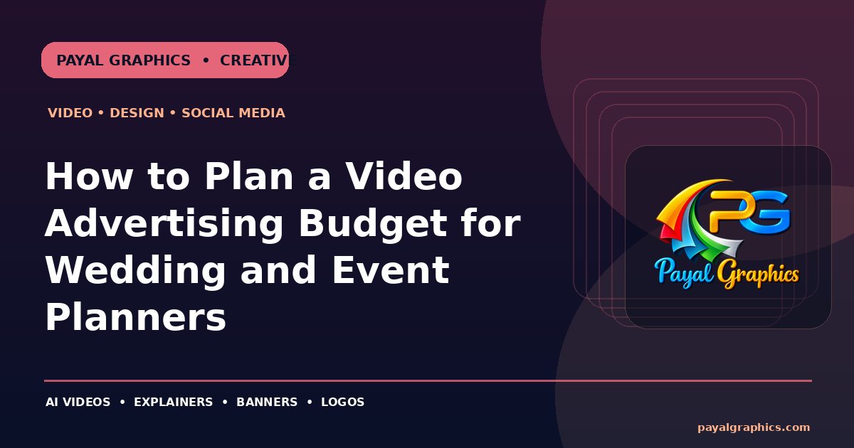 How to Plan a Video Advertising Budget for Wedding and Event Planners blog preview