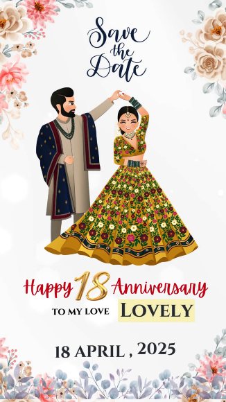 Real footage screenshot for Anniversary Invitation Video