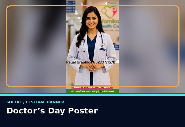 Concept sample: Doctor’s Day Poster