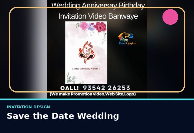Concept sample: Save the Date Wedding
