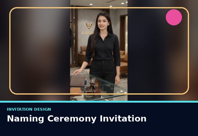 Concept sample: Naming Ceremony Invitation
