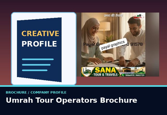 Concept sample: Umrah Tour Operators Brochure