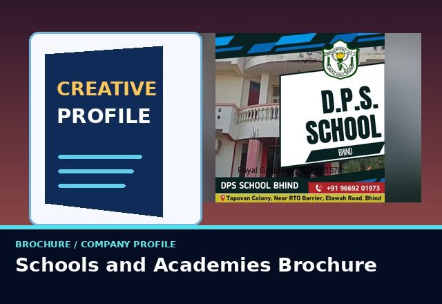 Concept sample: Schools and Academies Brochure