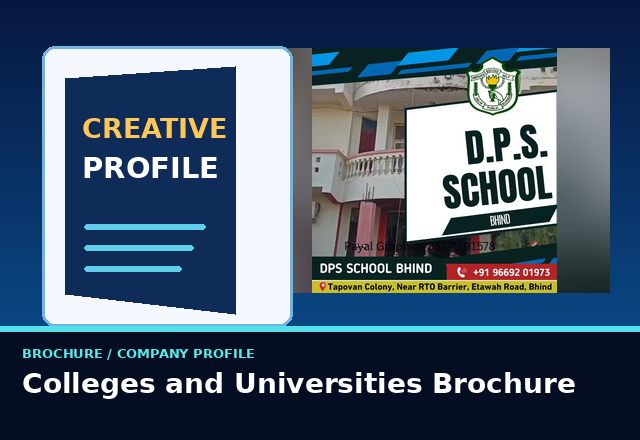 Concept sample: Colleges and Universities Brochure