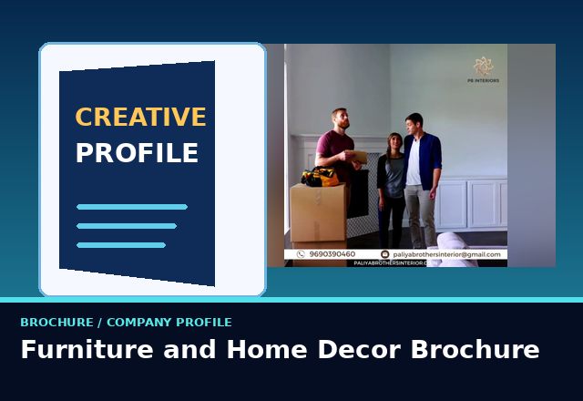 Concept sample: Furniture and Home Decor Brochure
