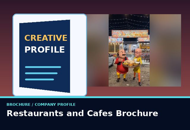 Concept sample: Restaurants and Cafes Brochure
