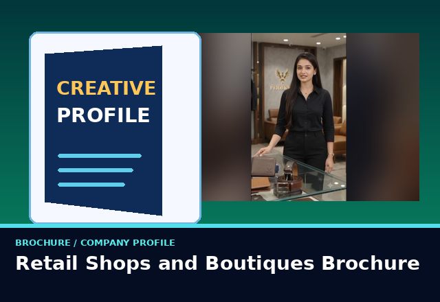 Concept sample: Retail Shops and Boutiques Brochure