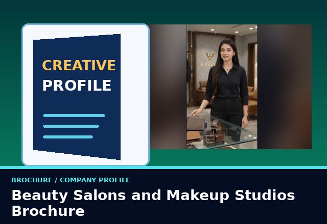 Concept sample: Beauty Salons and Makeup Studios Brochure