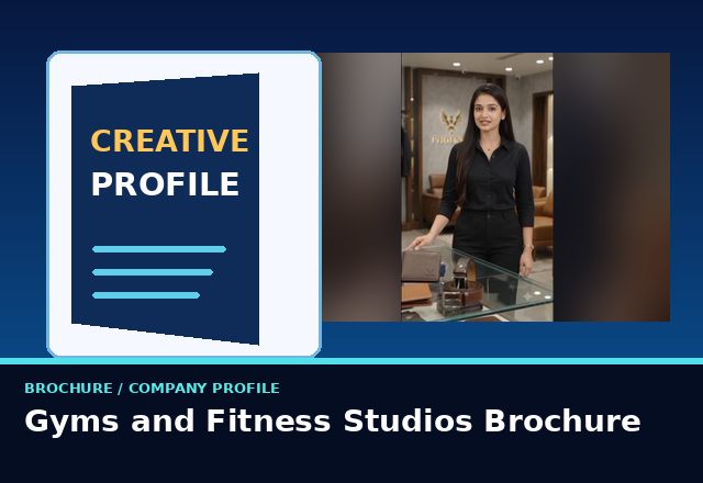 Concept sample: Gyms and Fitness Studios Brochure