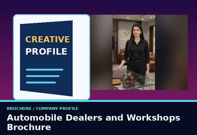 Concept sample: Automobile Dealers and Workshops Brochure