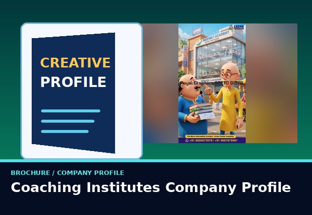 Concept sample: Coaching Institutes Company Profile