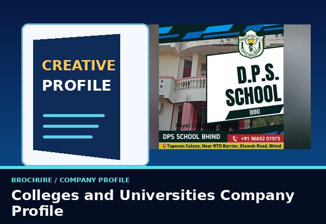 Concept sample: Colleges and Universities Company Profile