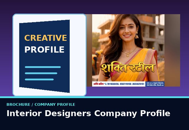 Concept sample: Interior Designers Company Profile