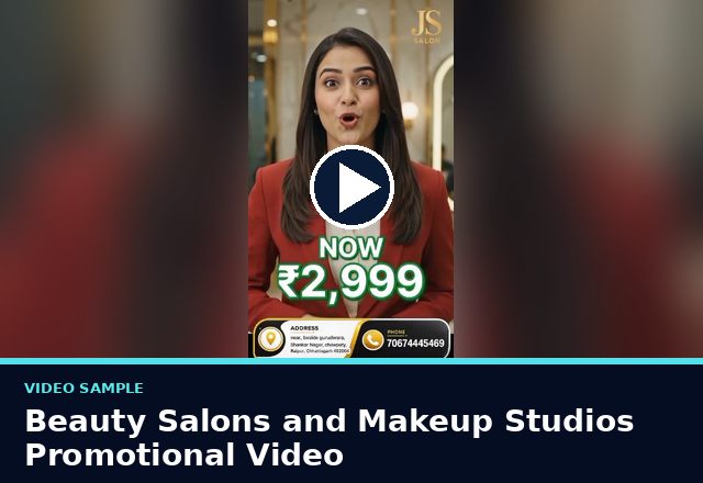 Concept sample: Beauty Salons and Makeup Studios Promotional Video