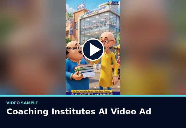 Concept sample: Coaching Institutes AI Video Ad