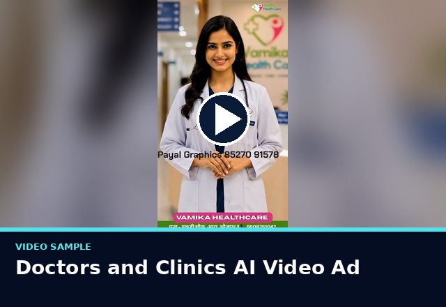 Concept sample: Doctors and Clinics AI Video Ad
