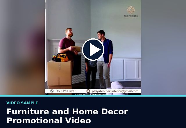 Concept sample: Furniture and Home Decor Promotional Video