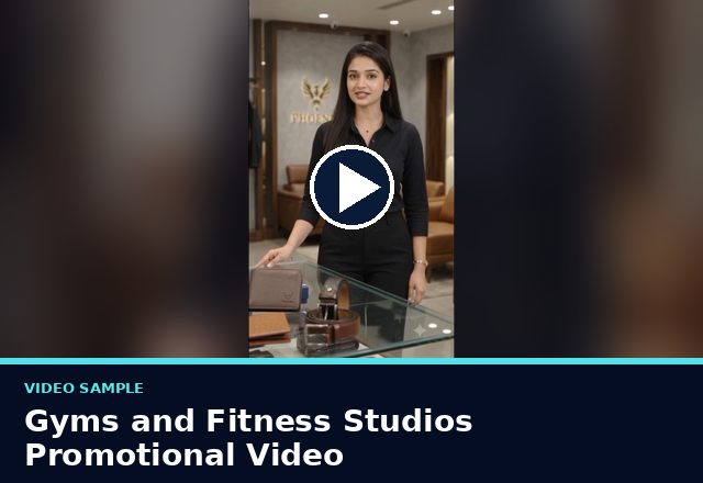 Concept sample: Gyms and Fitness Studios Promotional Video