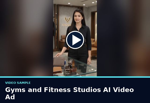 Concept sample: Gyms and Fitness Studios AI Video Ad