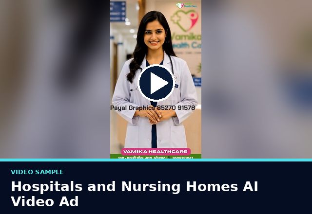 Concept sample: Hospitals and Nursing Homes AI Video Ad